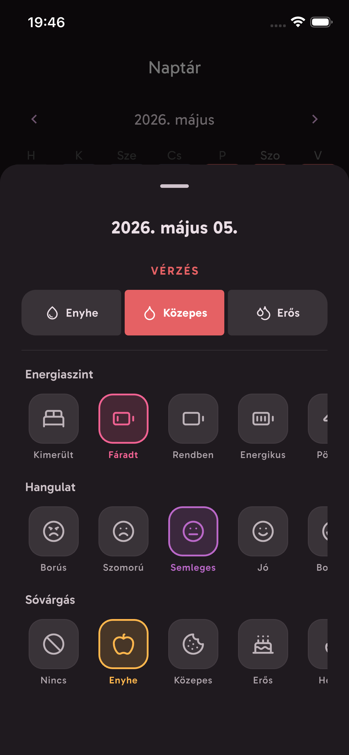 App calendar